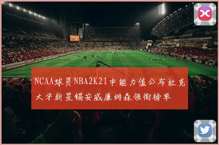 NCAA球员NBA2K21中能力值公布杜克大学新星锡安威廉姆森领衔榜单