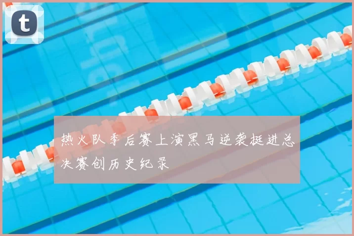 热火队季后赛上演黑马逆袭挺进总决赛创历史纪录
