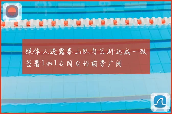 媒体人透露泰山队与瓦科达成一致签署1加1合同合作前景广阔
