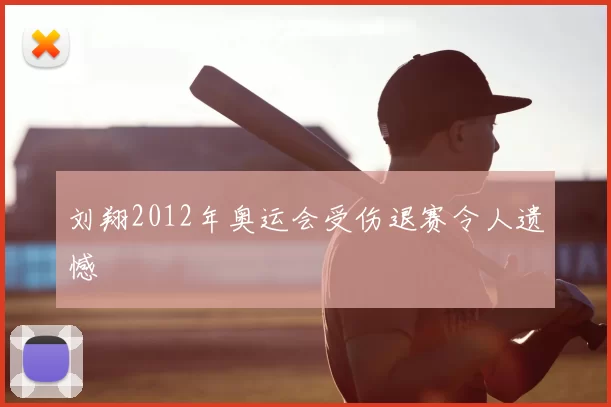 刘翔2012年奥运会受伤退赛令人遗憾